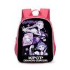 KPop Demon Hunters Kids Large Capacity Layered Backpack Students School Bags for Girls Boys Cartoon Bookbag Travel Backpack