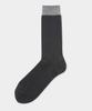 Sagseudeolaenggwiji Men'S Solid Dress Socks (Charcoal)