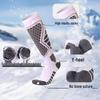 Unisex Thermal Ski Socks: Thick, Warm, Terry-Fabric, Long Fit for Cold-Weather Sports