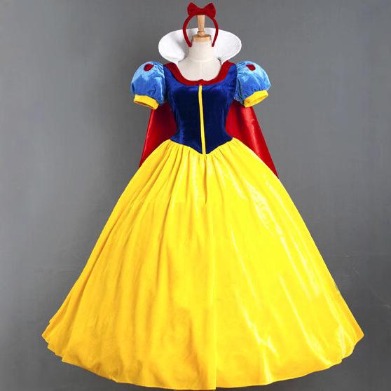 Adult Snow White Halloween Cosplay Costume - Stage Performance Dress In Stock