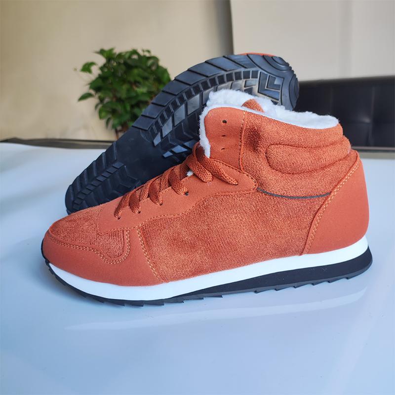 

Зимние ботинки для снегоступов, ворсистые и морозостойкие, короткие ботинки для пар, мужские и женские, теплые, большие рабочие ботинки с плоской подошвой 36 коричневый