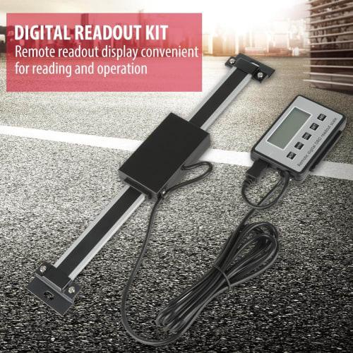 Akozon Digital Linear Scale, 0-150mm, Electronic Lathe Tool with LCD Digital Readout for Milling and Bridgeport Mill Lathes