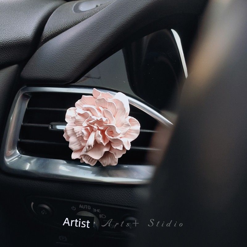 

Carnation Car Perfume Fragrance Diffuser for Car Air Conditioning Vent Decoration Flower Aroma Stone Goddess Fragrance with a High-End Feel Soft Tea Carnation Floral tone