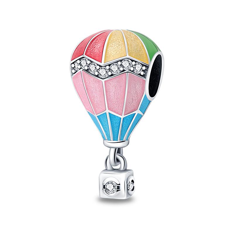 Romanticcopper Couple Colourful Heart Shapedballoon Charms Beads Fit 3Mmoriginal Bracelets Diy Jewelry Gifts