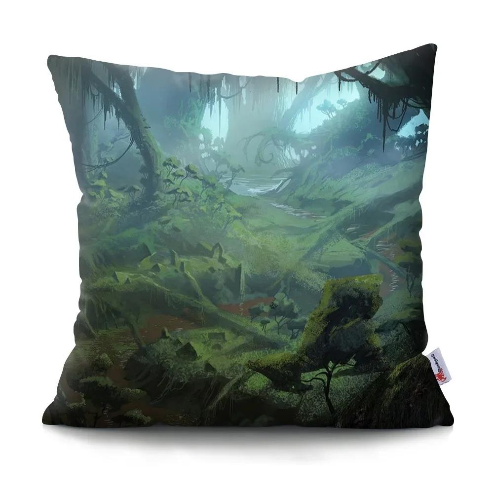 Psychedelic Forest Cushion Cover Home Decor Bedroom Pillowcase Car Sofa