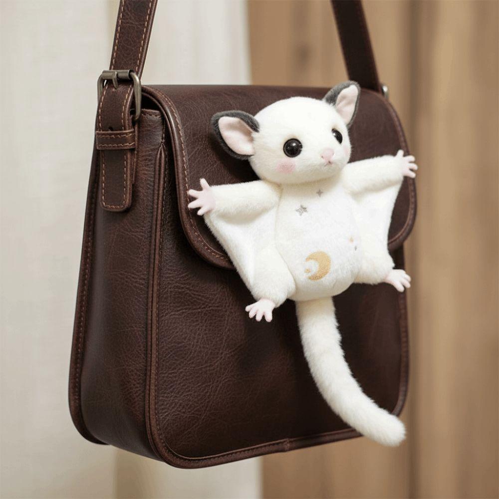 Cartoon Animal Honeybag Flying Spur Doll Stuffed Bat Mouse Plush Keychain  Couple