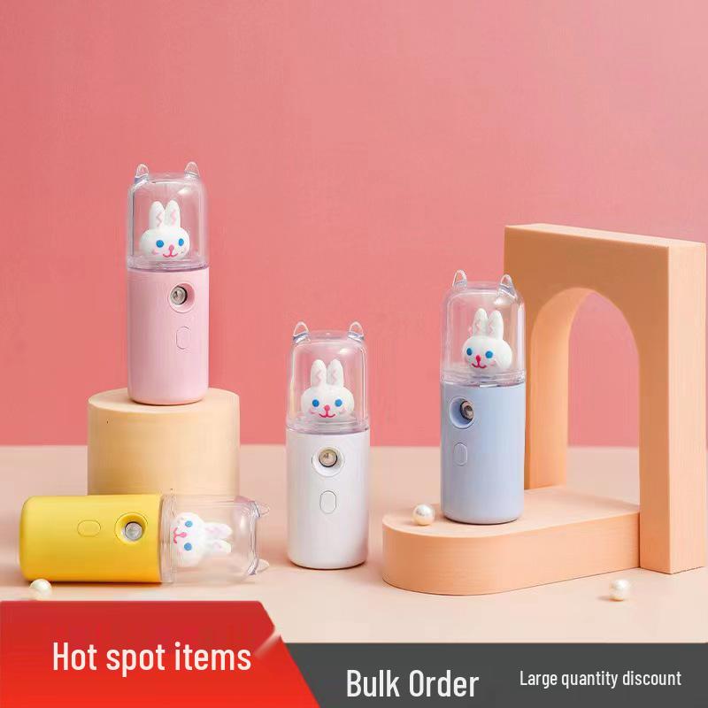 Portable Cute Pet Facial & Beauty Hydrating Sprayer with Alcohol Disinfector