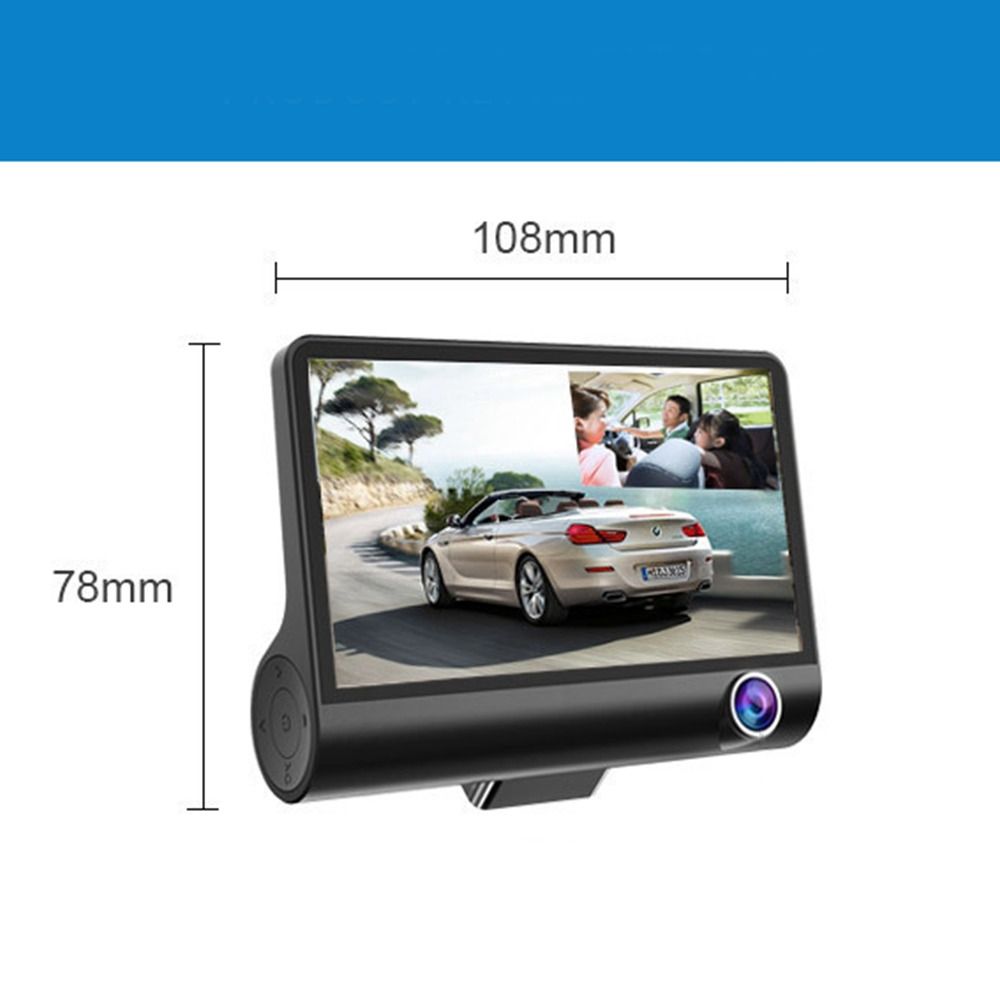 Full HD 3-Lens Dash Cam 1080P Rear Camera Professional Car DVR Recorder for Car