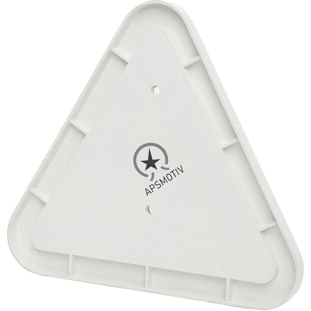 APSMOTIV Red Trailer Triangle Reflector Reflective for Gate Posts Rear Warning Suitable for Truck Trailer Tractor Truck Universal Applications 2Pcs