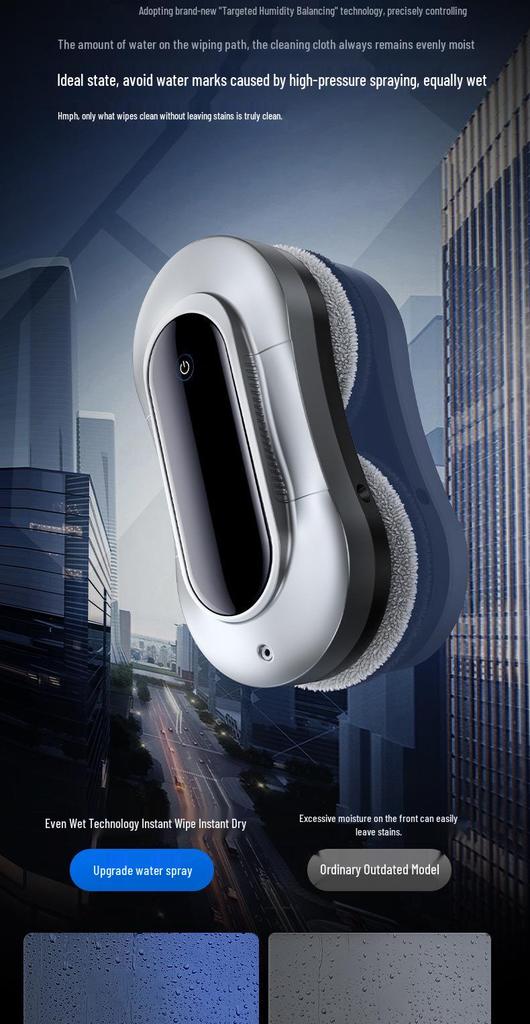 2026 Double-Sided Automatic Window Cleaning Robot and Sprayer