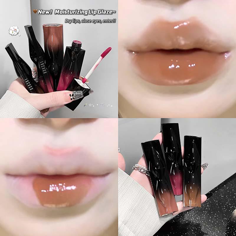 LUCKGO Interstellar Mirror Lip Glaze: Whiten & Gloss for Parties - Ideal for Students.
