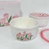 Tulip Design Ceramic Fresh-keeping Bowl