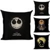 Nightmare Before Christmas Baumwolle Leinen Wurfkissenbezug Sofakissenbezug Heimdeko