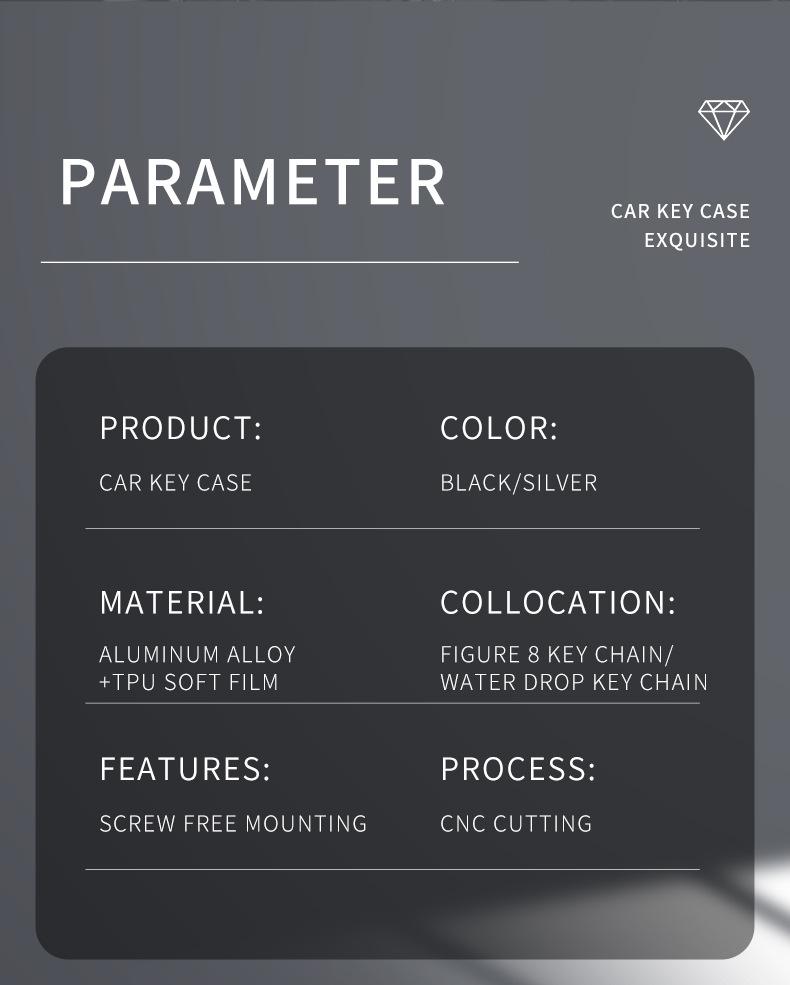 Toyota Key Case: Fits Highlander, Camry, Crown, Corolla, Prado, Reiz