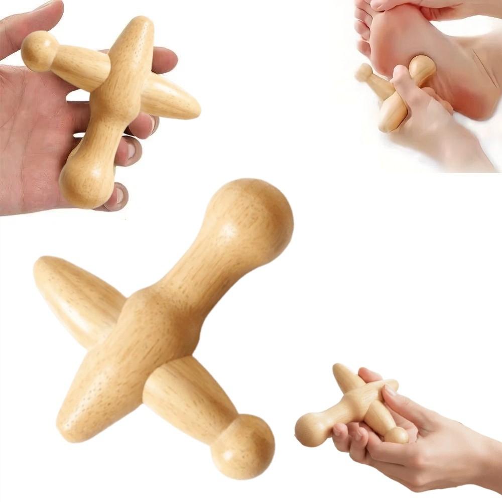 Handheld Wooden Foot Massage Stick Wood Trigger Point Massager Full Body Relaxation