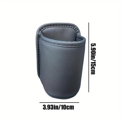 1Pc Car Door Cup Holder Leather Automotive Drink Rack Storage Bin Back Seat Cup Holder Organizer for Car Interior Accessories