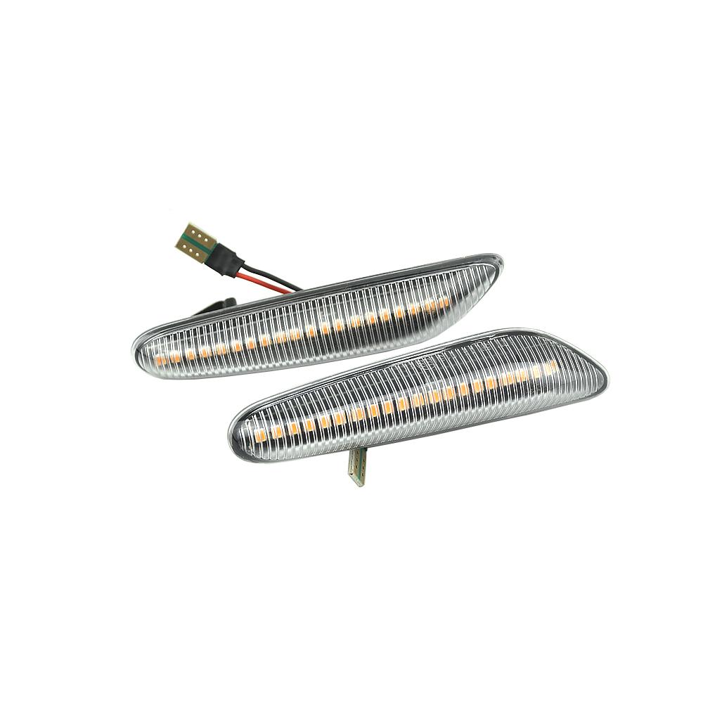 2X For BMW E60 E61 E90 E91 E87 E81 E83 E84 E88 E92 E93 E82 E46 1 3 5 Series X1 X3 2004 2010 Dynamic LED Fender Light Side Marker