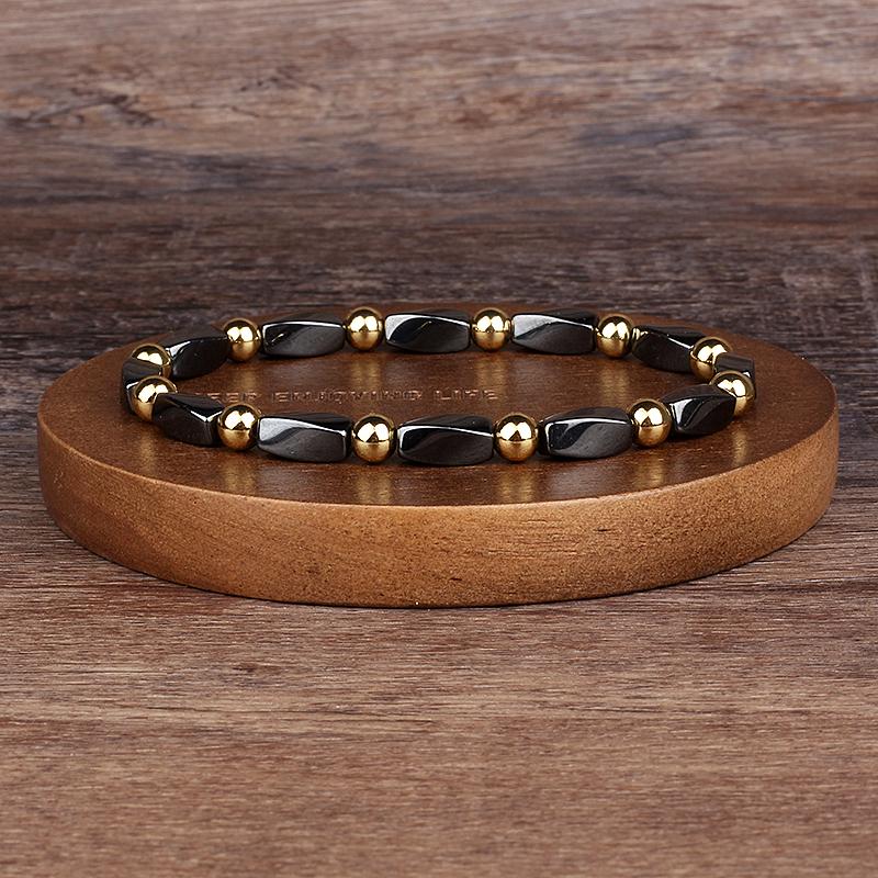 Natürlicher facettierter Tigeraugenstein Reiki-Armbänder Herren Mode Energie Hämatit-Perlen Armbänder für Frauen Seelen Schmuck Geschenk Pulsera
