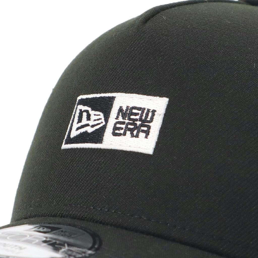 New Era 9Forty Trucker Box Logo Mesh ONSPOTZ Sizes Youth Kids' A-Frame Cap, Black/White, Exclusive, 52-56cm,