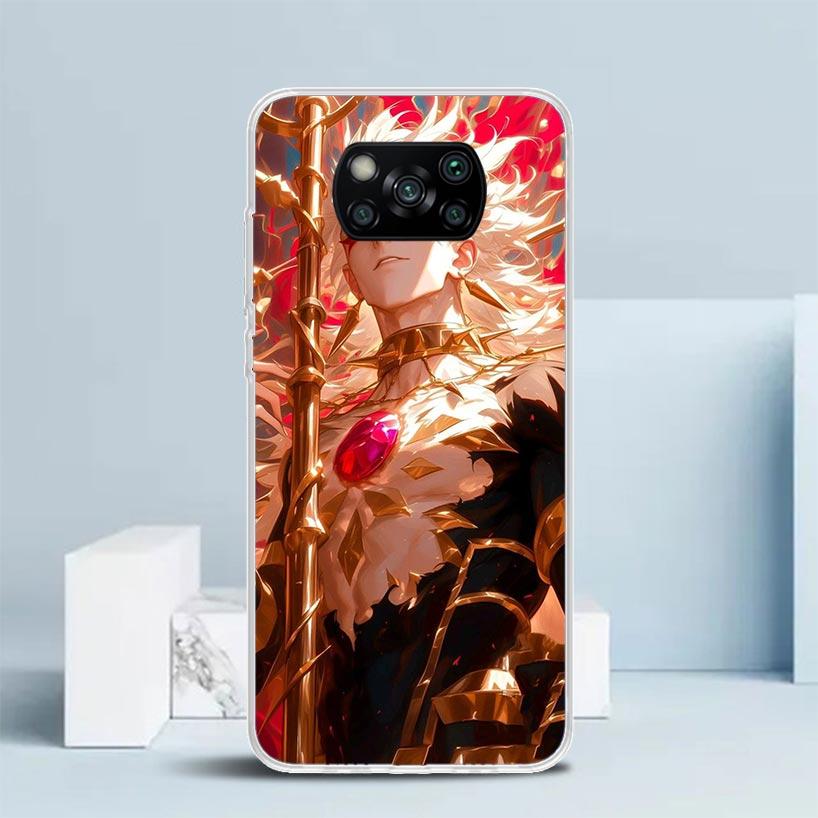 Fate Zero Stay Night Gilgamesh Soft Cover for Xiaomi Poco F7 Ultra X7 X6 X5 Pro M7 Phone Case Redmi 15 15C 13 13C 12 12C 10 10C