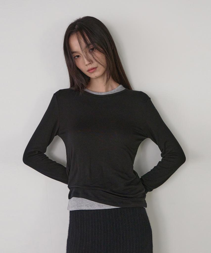 Deomago Soft Wool Tee (Black)