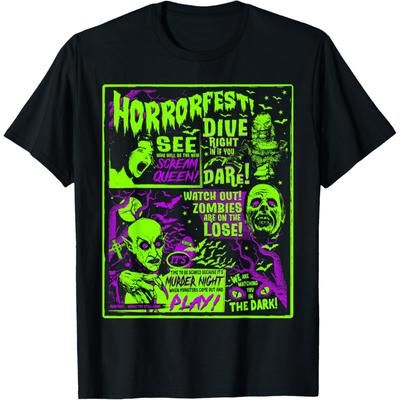 Vintage Horrorfest Halloween Filmplakat Old Time Horror T-Shirt