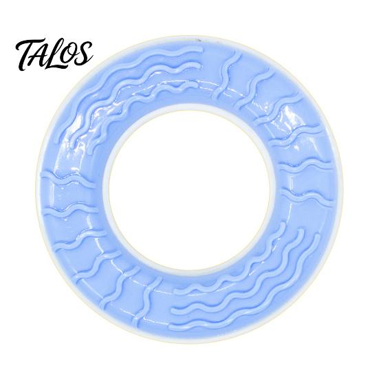 Pet Cooling Summer Essentials Dog Chew Toy, Popsicle Ice Freezer Donut Shape Durable Rubber Teething Toy Teeth Cleaning Reusable Freeze for