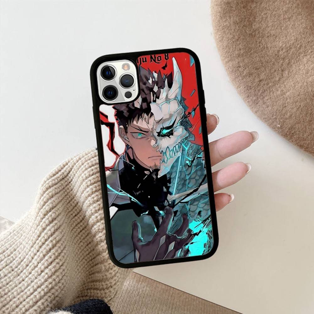 Klassische Anime K-kaiju No8 Handyhülle Für IPhone 17 16 15 14 13 Plus 12 11 Pro Max PC+TPU Hüllen Rückabdeckung