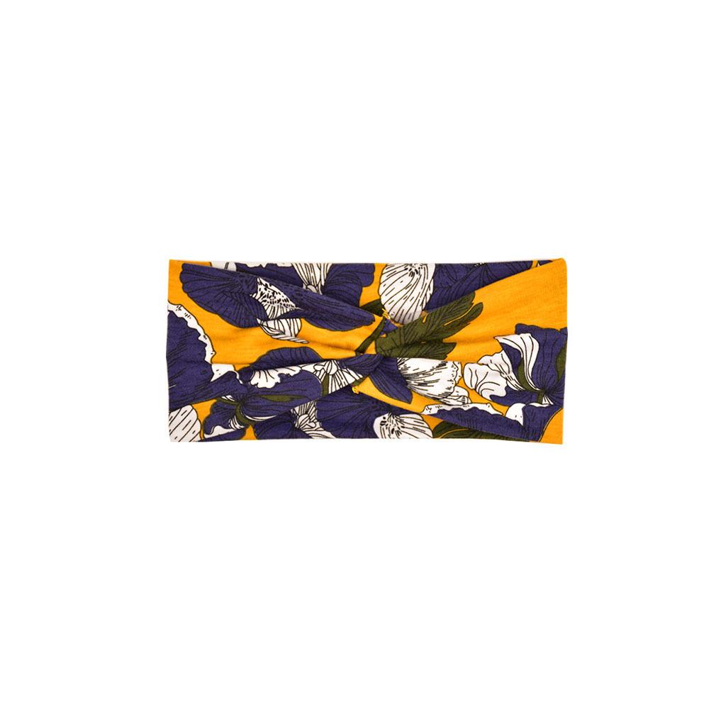 Printed Headband Sports Running Bohemian Face Wash Makeup Hair Cross Wide-brimmed Headband for Women