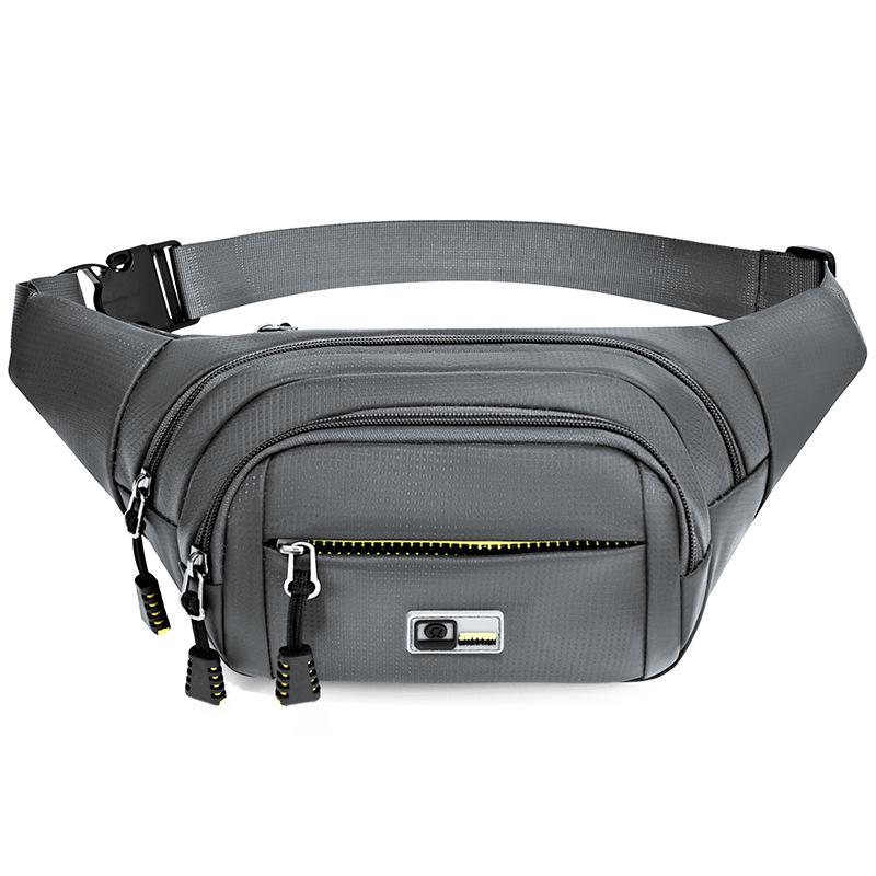 

Мужская поясная сумка кроссбоди из ткани Оксфорд, многофункциональная для мобильного телефона, бега, спорта и путешествий. One Size