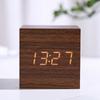 Retro Glow Clock Wood Desk Clock Decoration Supplies Digital LED Alarm Clock  Home