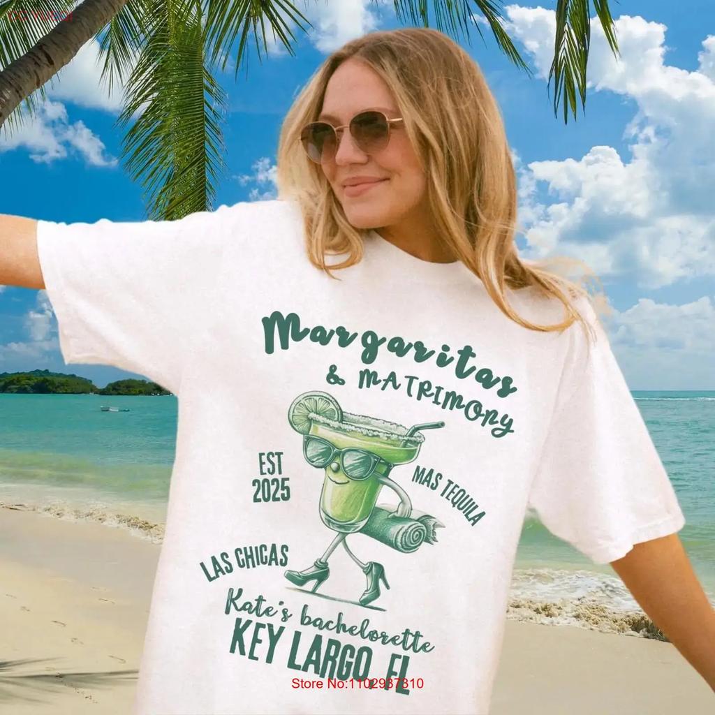 Margs Matrimony Bachelorette T Shirt Personalize Custom Bride Girls Trip Coastal Bach Party Margaritas And Tequila Vintage