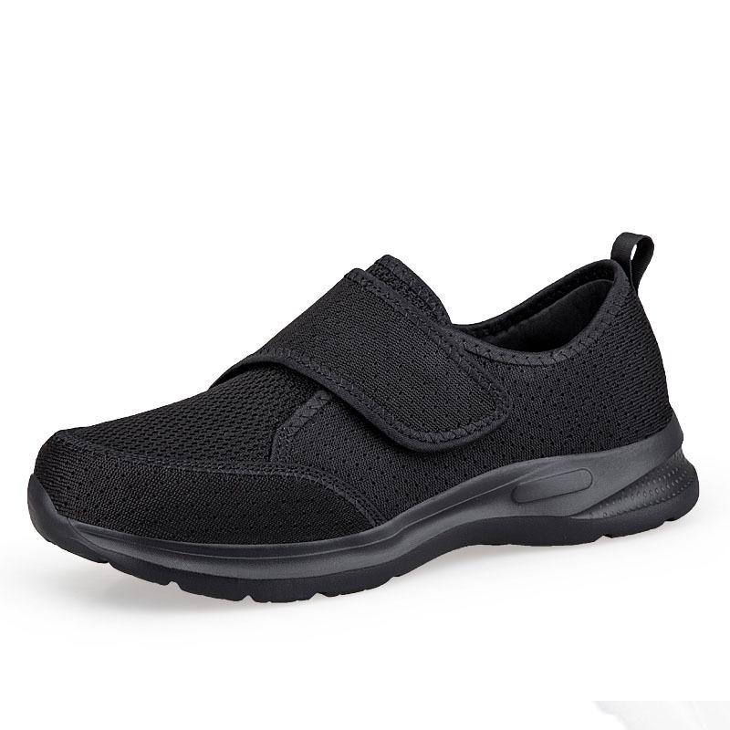 New walking shoes large size non-slip Velcro widened and fattened rehabilitation shoes fat sugar foot shoes