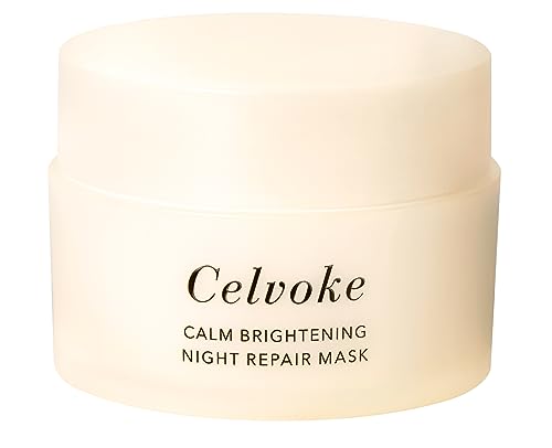 Celvoke Calm Brightening Night Repair Mask, Intensive Beauty, Made In Japan with Organic CICA Ingredients, Moisturizing, 50g