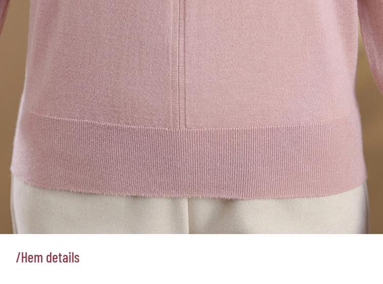 Spring Long-Sleeved T-shirt for Middle-aged Women - Stylish Base Layer for 50s & 60s