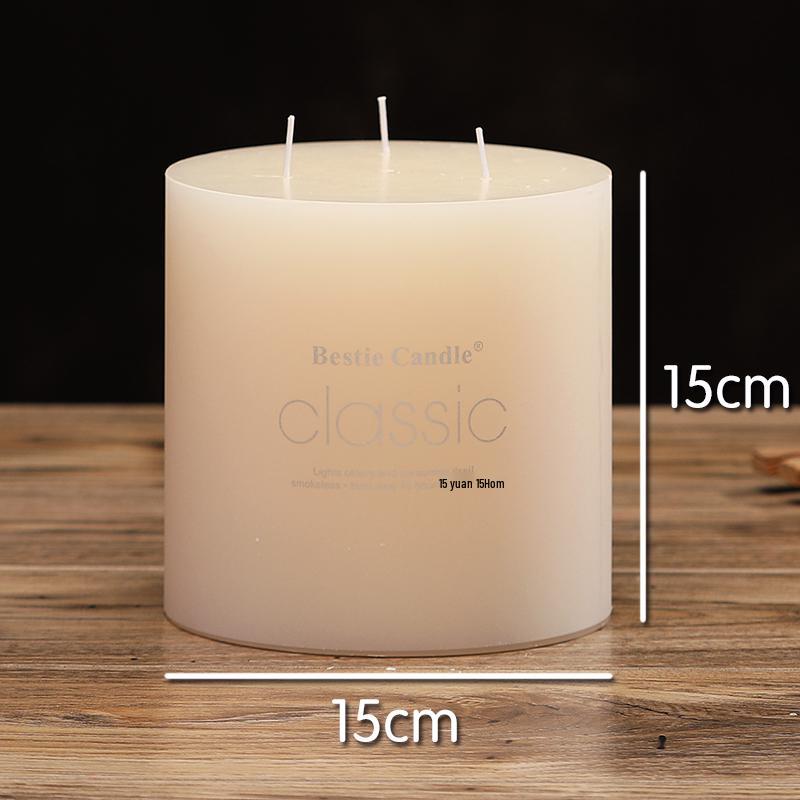 Scentless Smokeless Cylinder Candles for Weddings, Birthdays, Romantic Decor, Hotel, Church, or Dining.