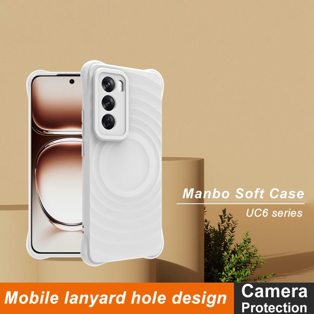 

IMAK UC-6 Series for Oppo Reno12 5G (Global) Case Anti-drop Soft TPU Matte Phone Cover Matte White