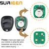 Keyless Entry Remote Control Replacement for Chevrolet Tahoe 1996-2000, Suburban 1997-1999, Yukon 1997-1999, Express 1997-2002, 3 Button Smart Car