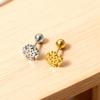 Korean Style Snowflake Cartilage Earrings - Classic Winter High-End Women's Accessory