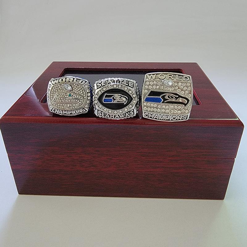 Seattle Seahawks NFL Championship Ring Set (3-Piece) Size 11