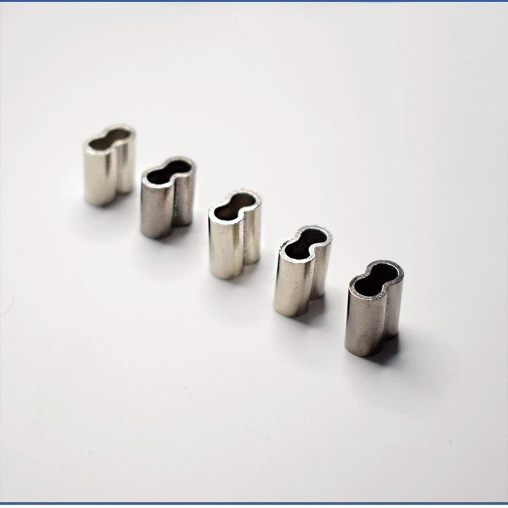 Fishing Line Crimping Tube Fishing Wire Tube Wire Crimp Connector Double Copper Tube