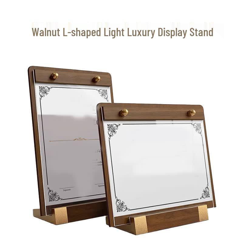 BENAGIL L-Shaped A6 Horizontal Display Sign Holder