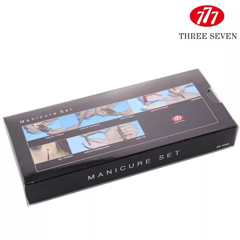 THREE SEVEN Gold 8-Piece Nail Clipper Set