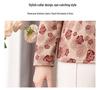 Stylish Patterned Autumn/Winter Shirts for Middle-Aged & Elderly Women - Loose Fit, Belly-Covering, Plus Size Base Layer.