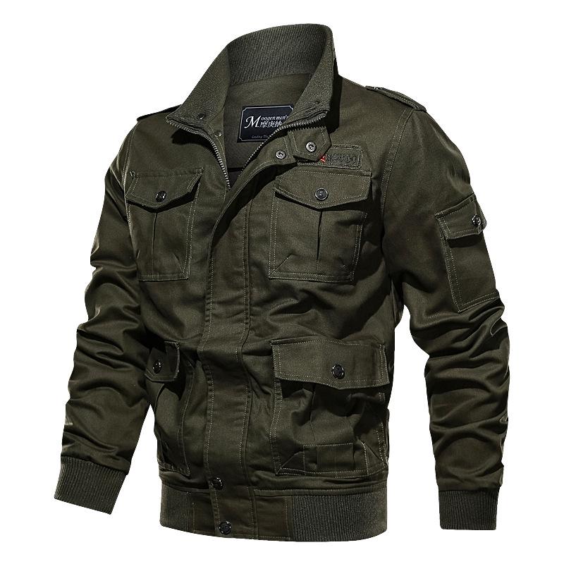 Autumn And Winter Men's Military Fan Cotton Jacket Padded Workwear Large Size Coat Men's Clothing