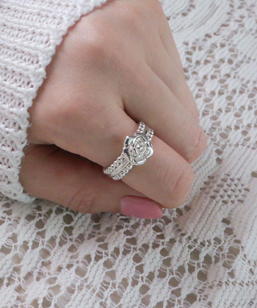 Loasi Lovely Rose. Double Side Dot Ring (B Type)