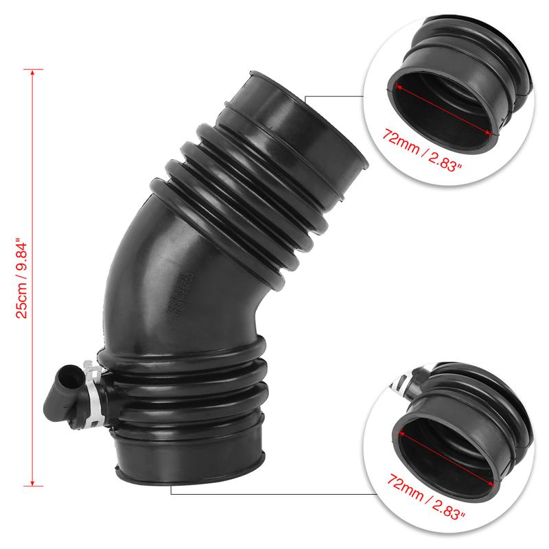 X Autohaux Car Engine Air Intakes Hose Auto Throttle filter Corrugated Tube 17881-65011 for Toyota 4Runner Pickup V6 1989-1995
