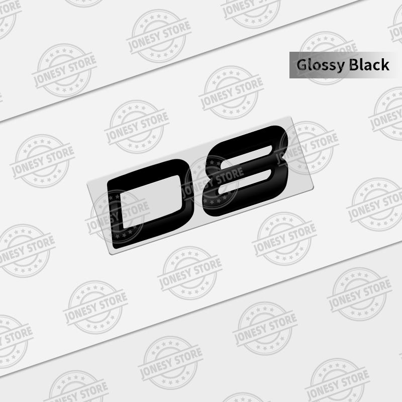 Auto Metal D8 D7 D6 D5 D4 D3 D2 Logo 3D Badge Lettering Decals Trunk Sticker For Volvo XC60 XC40 XC90 S40 S60 V40 V50 C70 T6 AWD