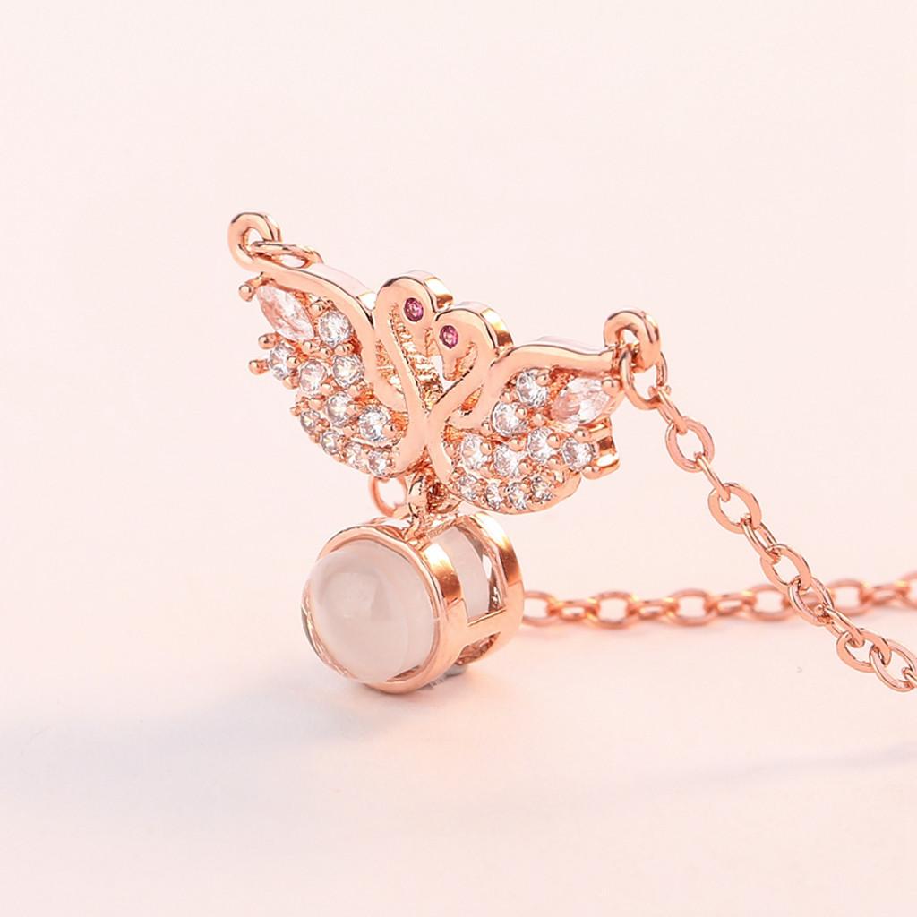 New 100 Languages I Love You Valentine's Day Present Memory Projection Necklace