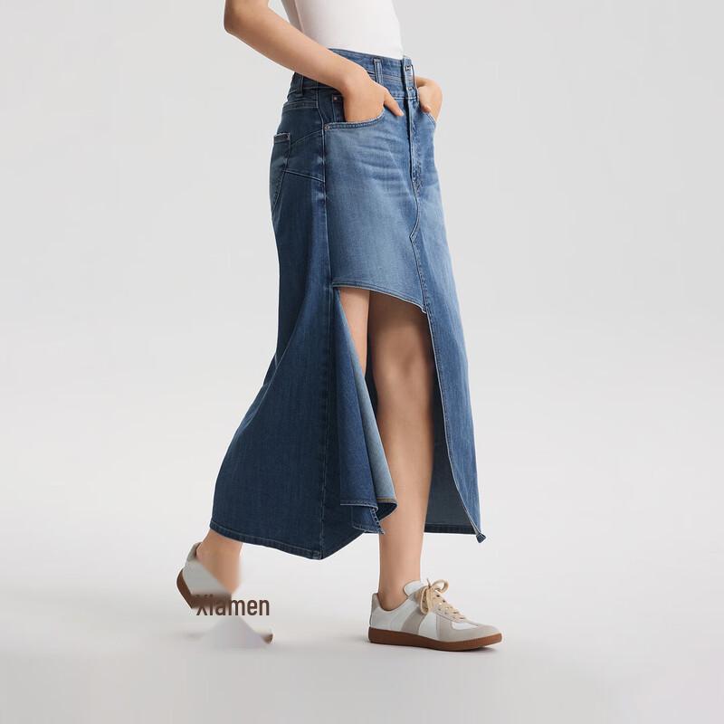 Lee Women's Asymmetrical Denim Skirt